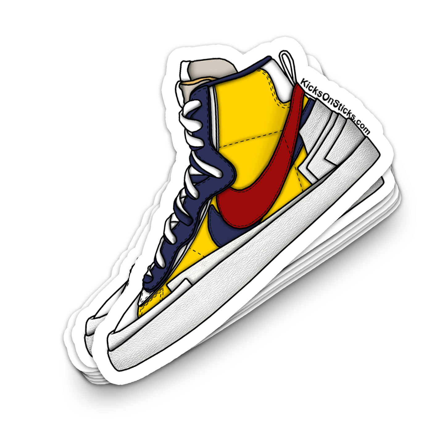 Sacai Blazer "Snow Beach" Sneaker Sticker