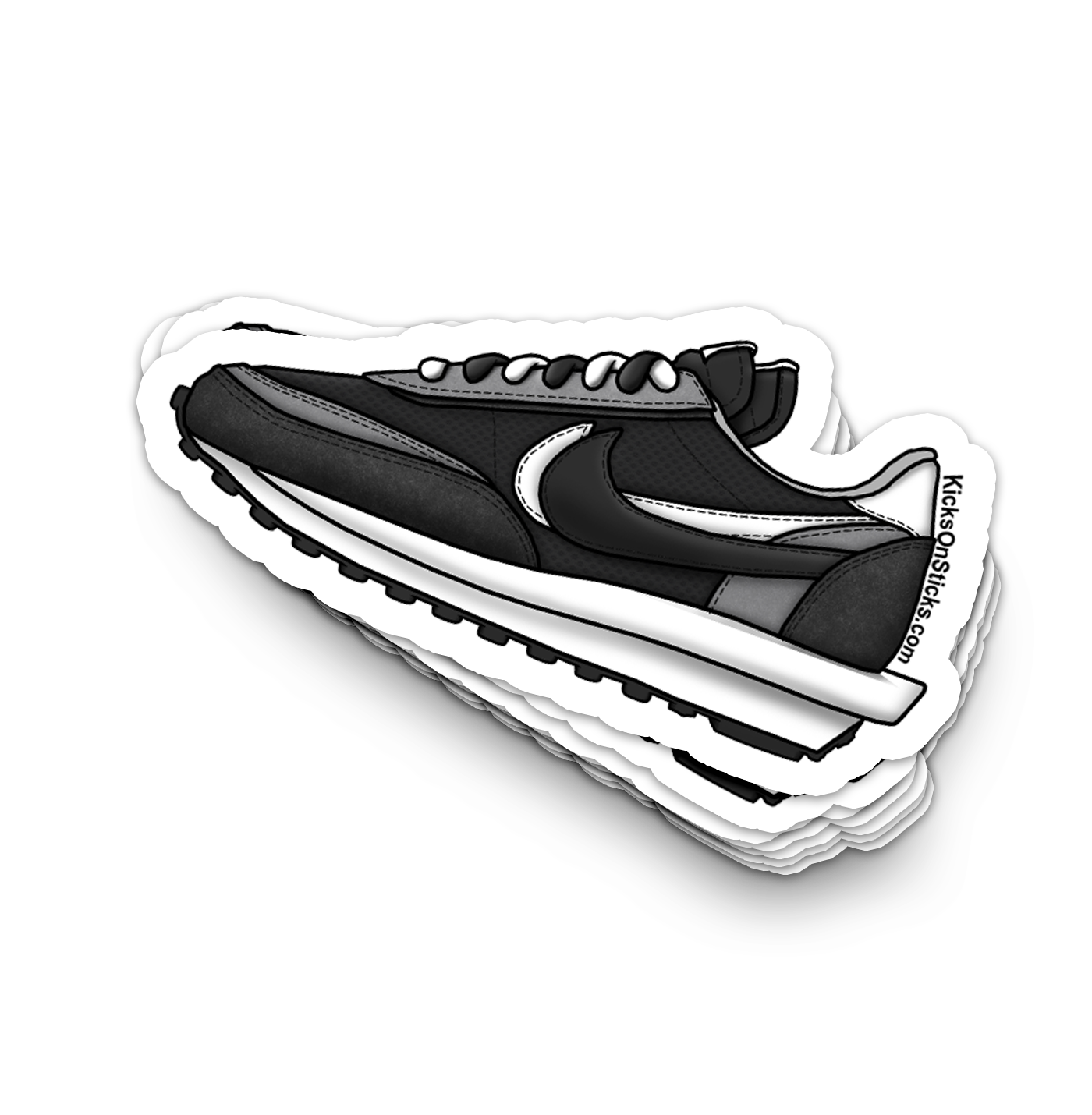 Sacai Waffle "Black" Sneaker Sticker