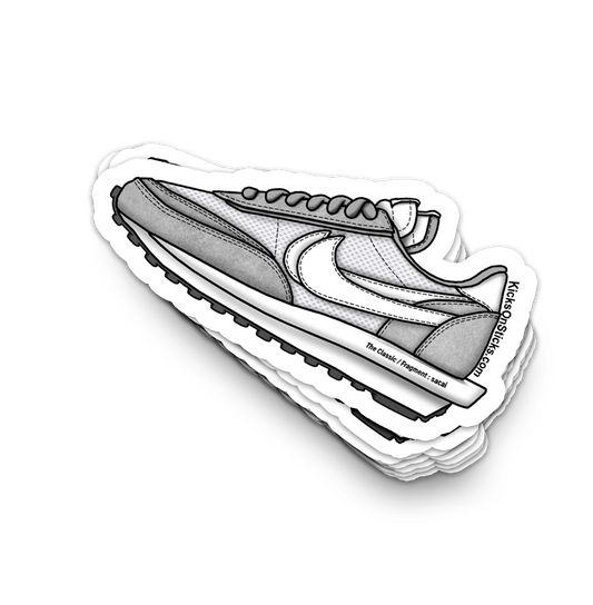 Sacai Waffle "Fragment Grey" Sneaker Sticker