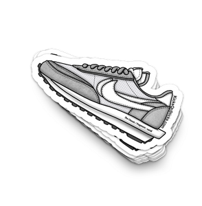 Sacai Waffle "Fragment Grey" Sneaker Sticker