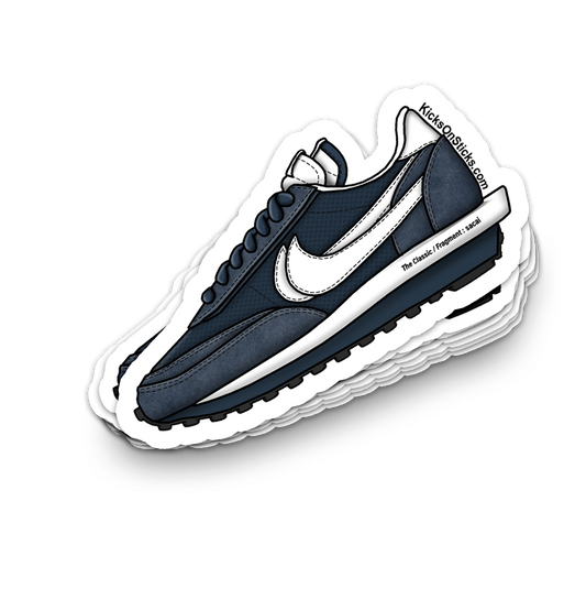 Sacai Waffle "Fragment Navy" Sneaker Sticker