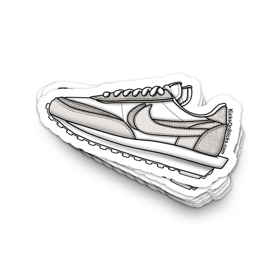 Sacai Waffle "Nylon White" Sneaker Sticker