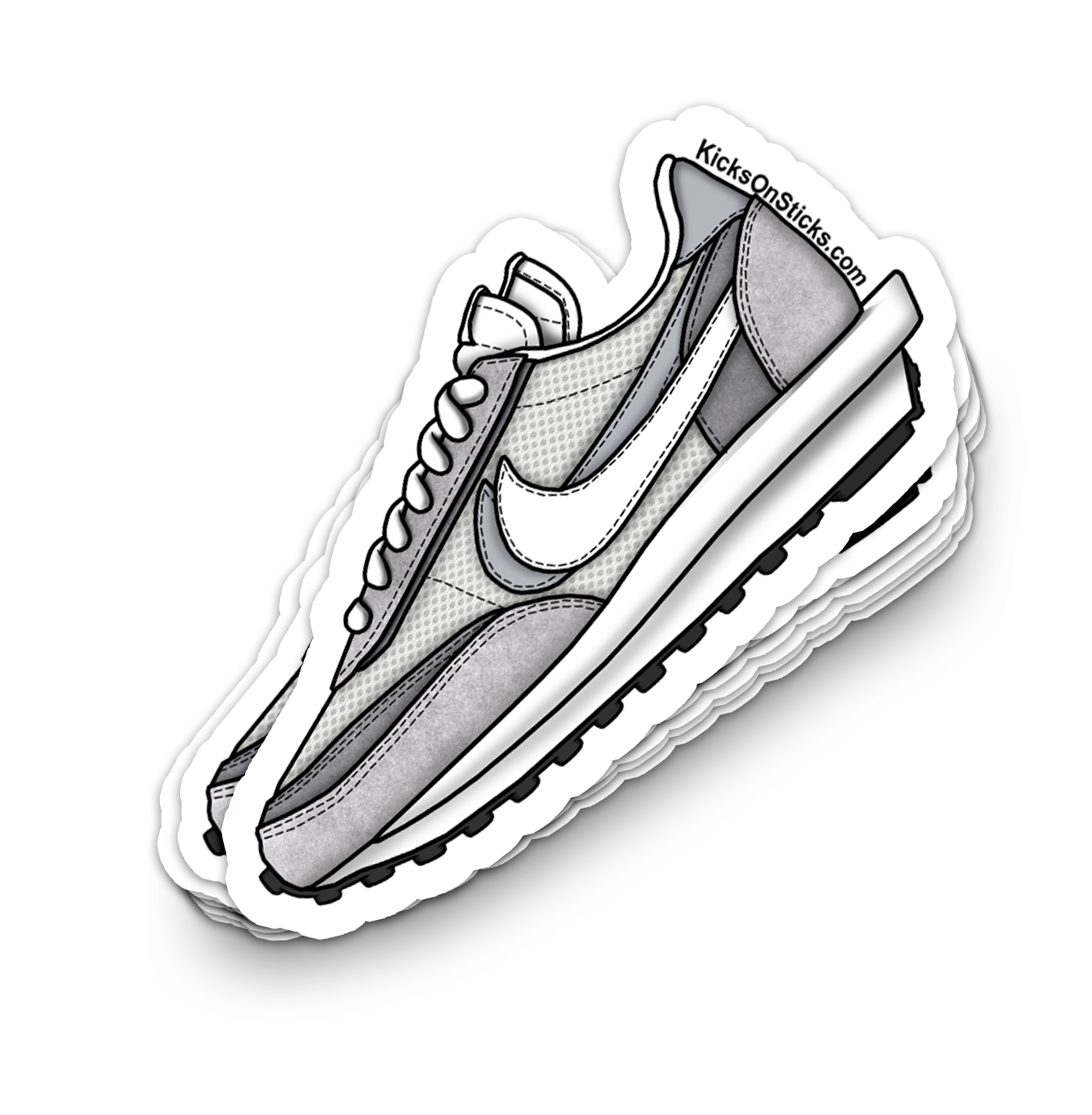 Sacai Waffle "Summit White" Sneaker Sticker