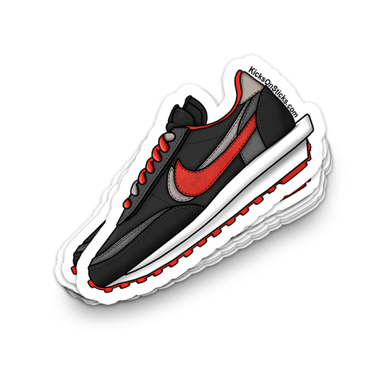 Sacai Waffle "Undercover Midnight Red" Sneaker Sticker