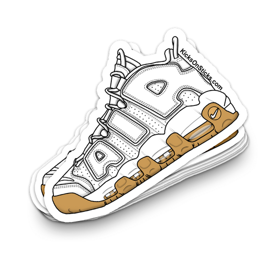 Uptempo "Gum White" Sneaker Sticker