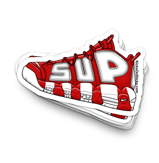 Uptempo "Supreme Red" Sneaker Sticker