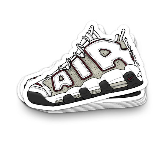 Uptempo "Team Red" Sneaker Sticker