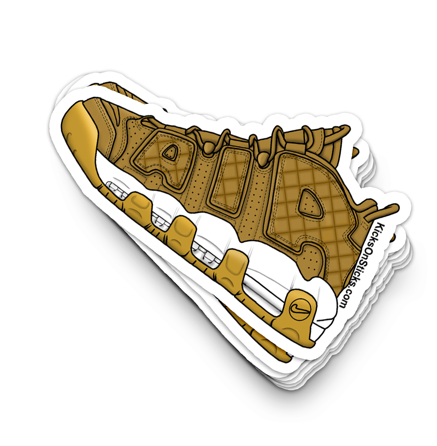 Uptempo "Wheat Gum" Sneaker Sticker
