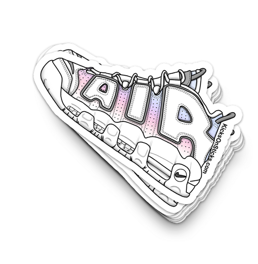 Uptempo "White Pink Purple" Sneaker Sticker