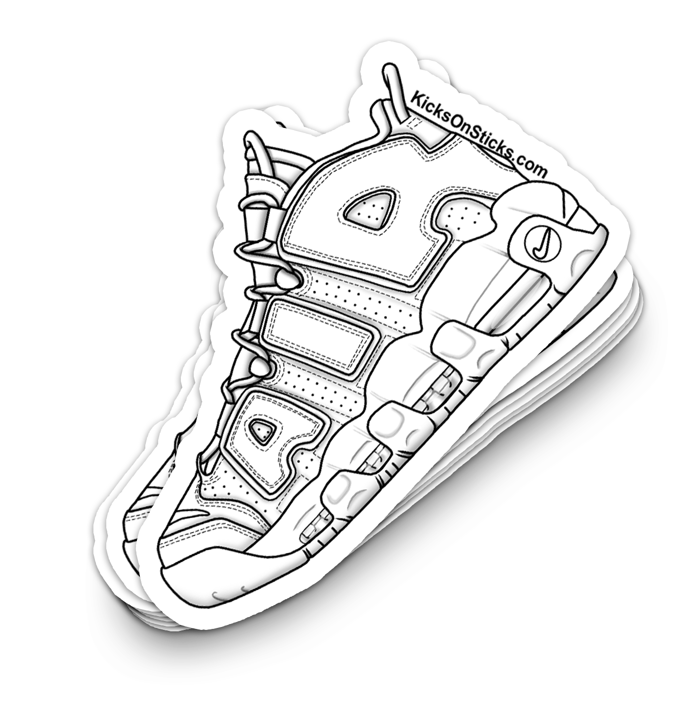 Uptempo "White" Sneaker Sticker