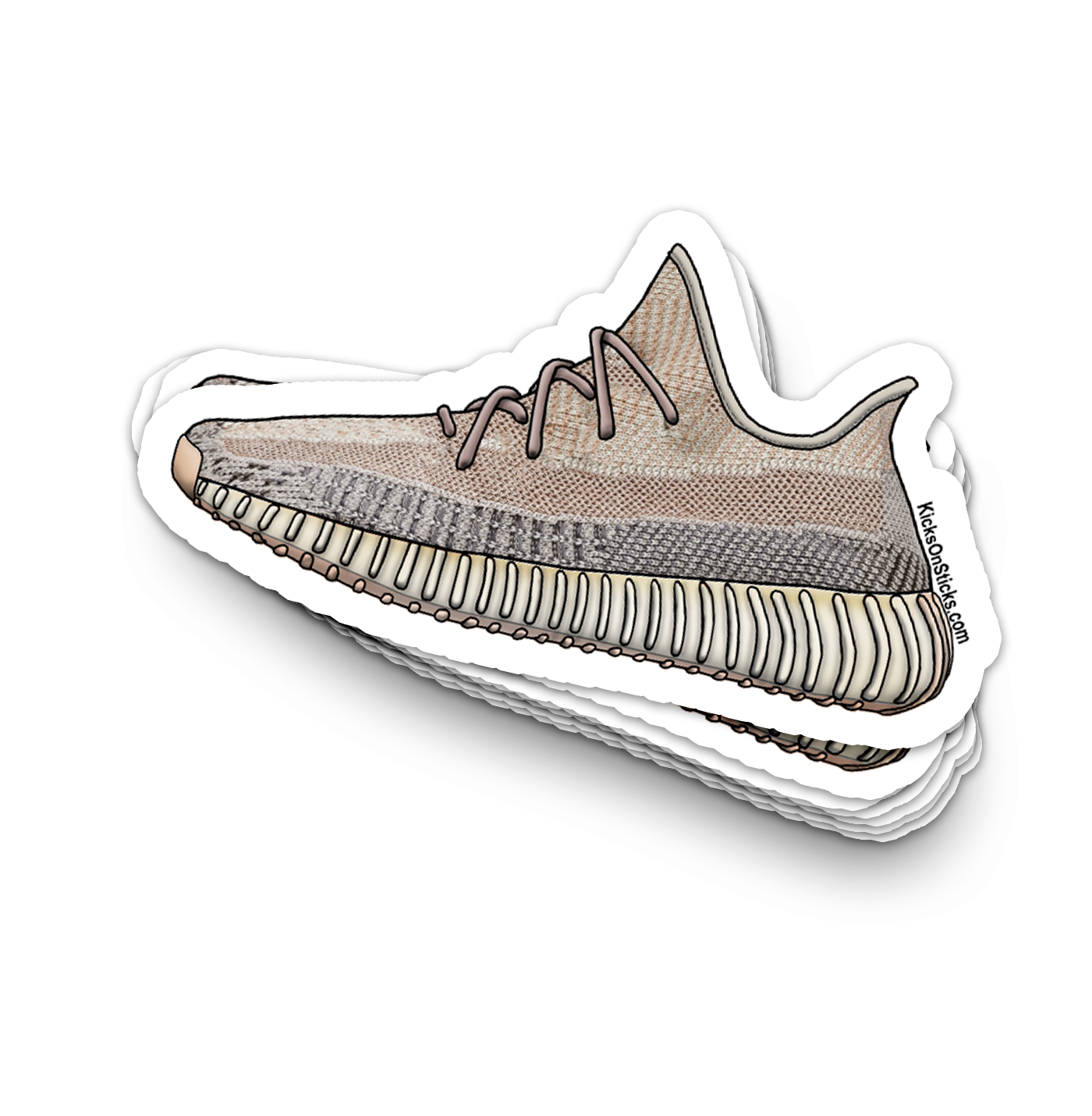 Yeezy 350 V2 "Ash Pearl" Sneaker Sticker