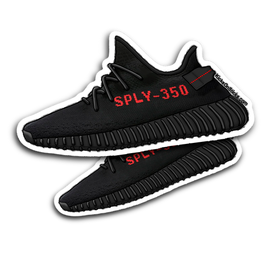 Yeezy 350 V2 "Black Red" Sneaker Sticker