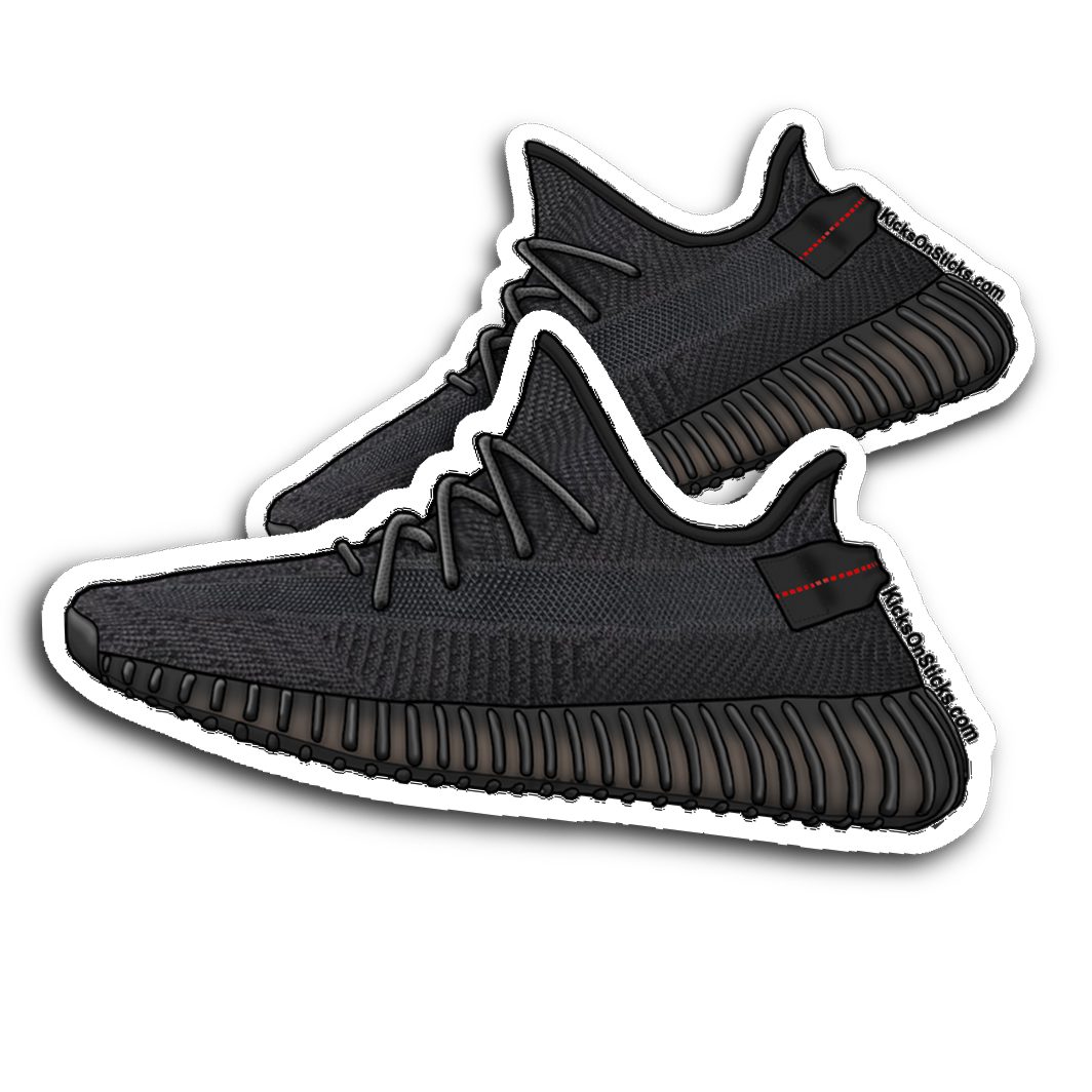 Yeezy 350 V2 "Black" Sneaker Sticker