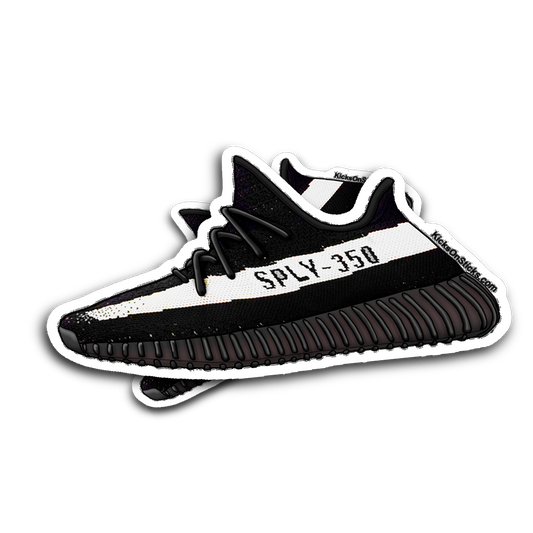 Yeezy 350 V2 "Black White" Sneaker Sticker
