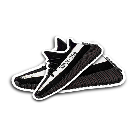 Yeezy 350 V2 "Black White" Sneaker Sticker