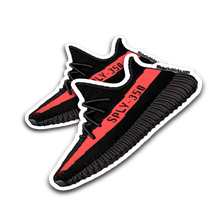 Yeezy 350 V2 "Black Red Stripe" Sneaker Sticker