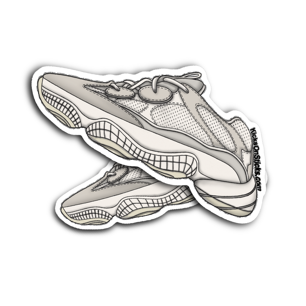 Yeezy 500 "Bone White" Sneaker Sticker