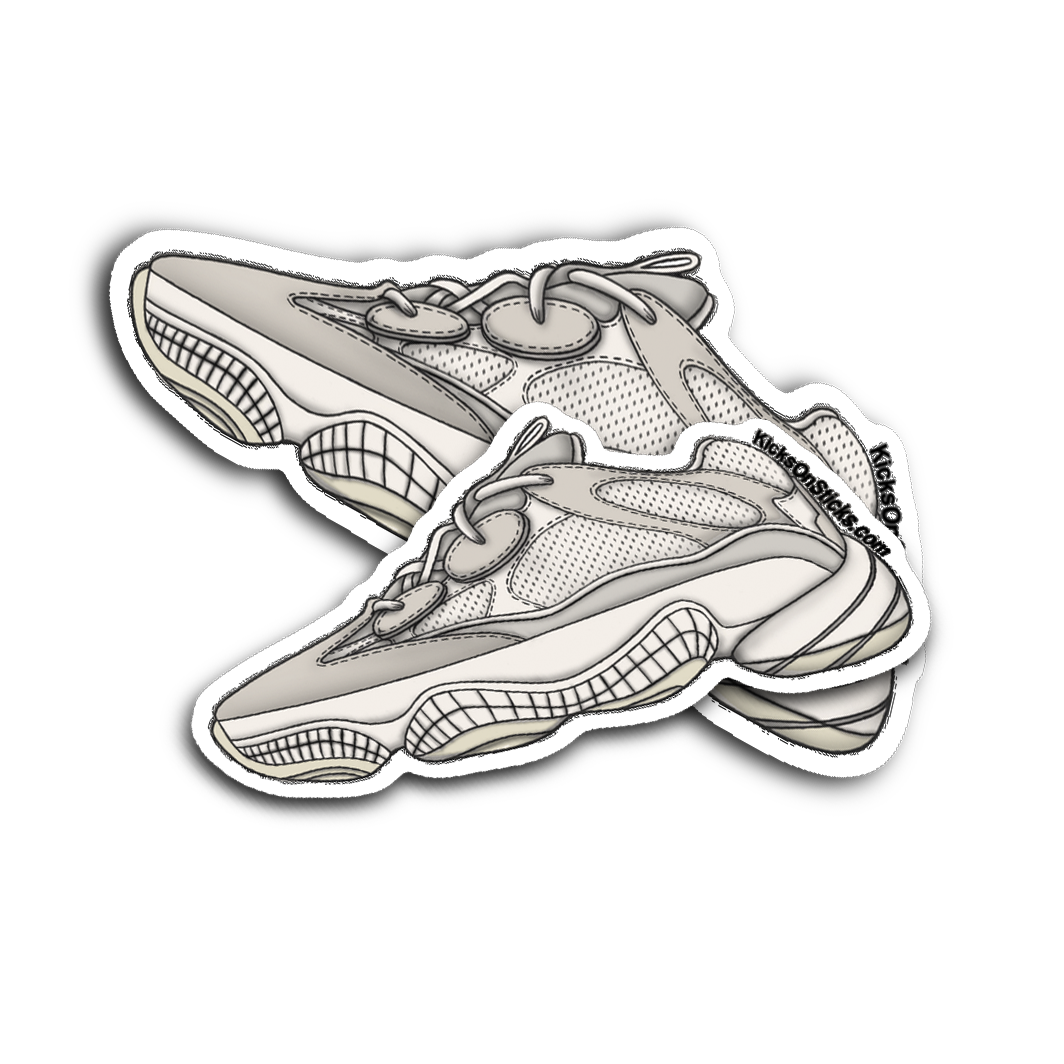 Yeezy 500 "Bone White" Sneaker Sticker