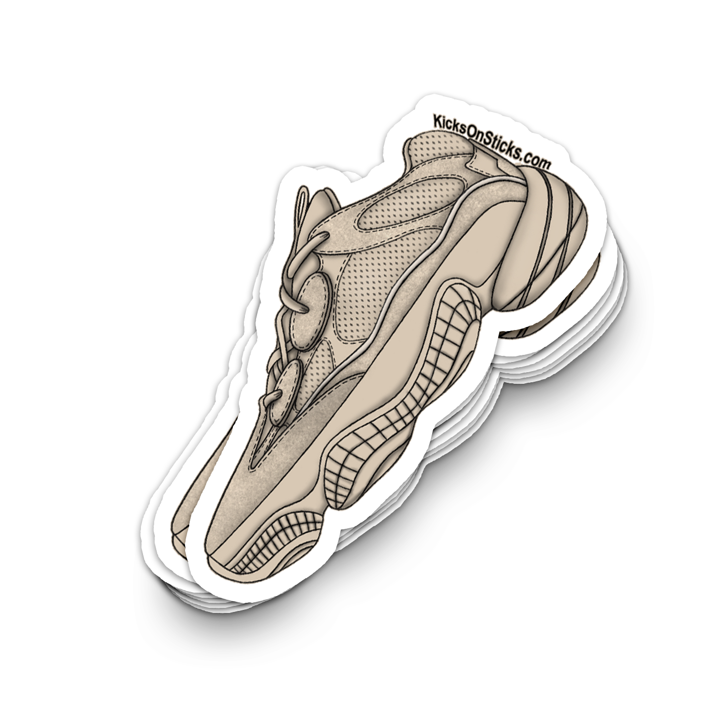 Yeezy 500 "Taupe Light" Sneaker Sticker