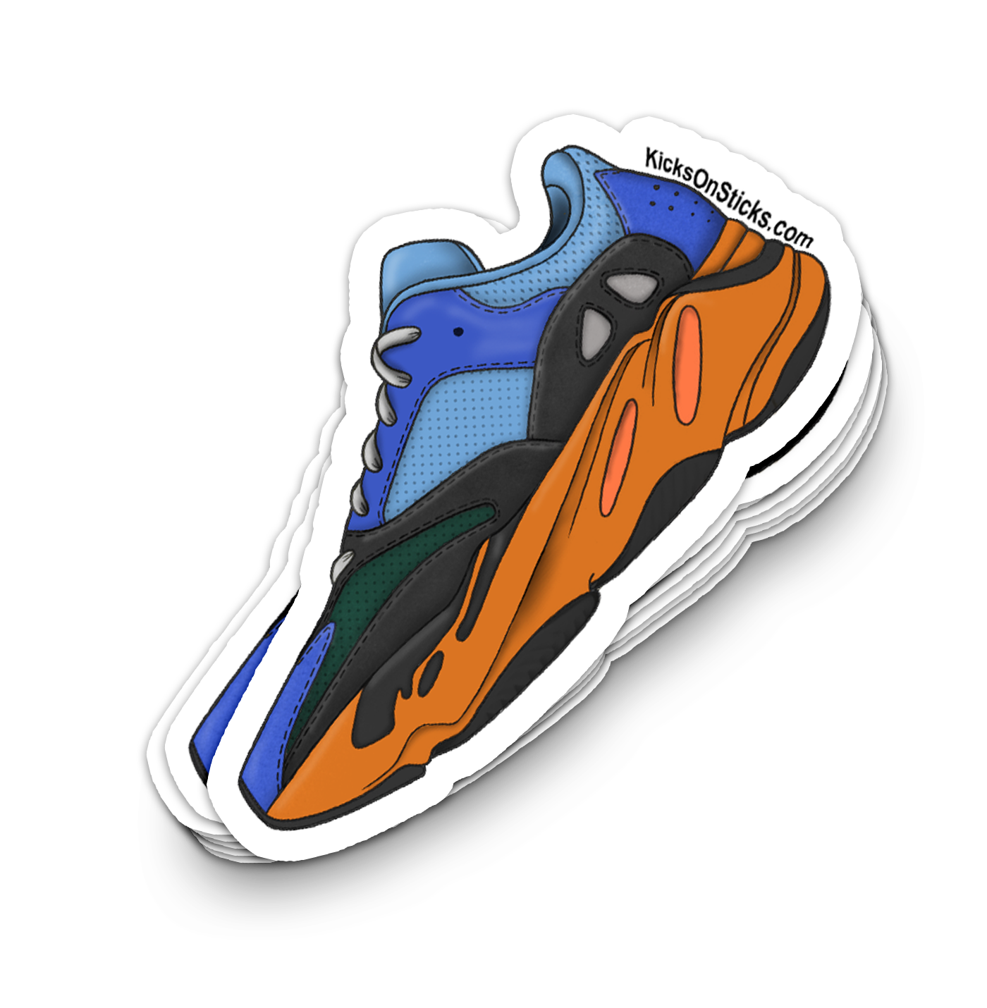 Yeezy 700 "Bright Blue" Sneaker Sticker