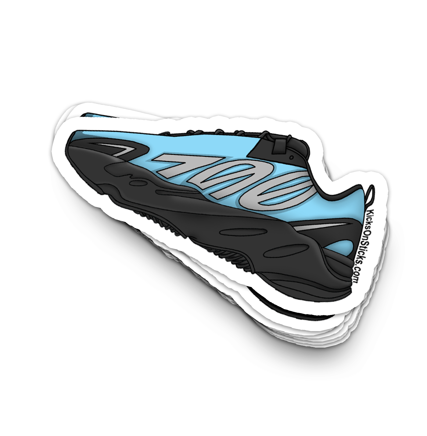 Yeezy 700 MNVN "Bright Cyan" Sneaker Sticker