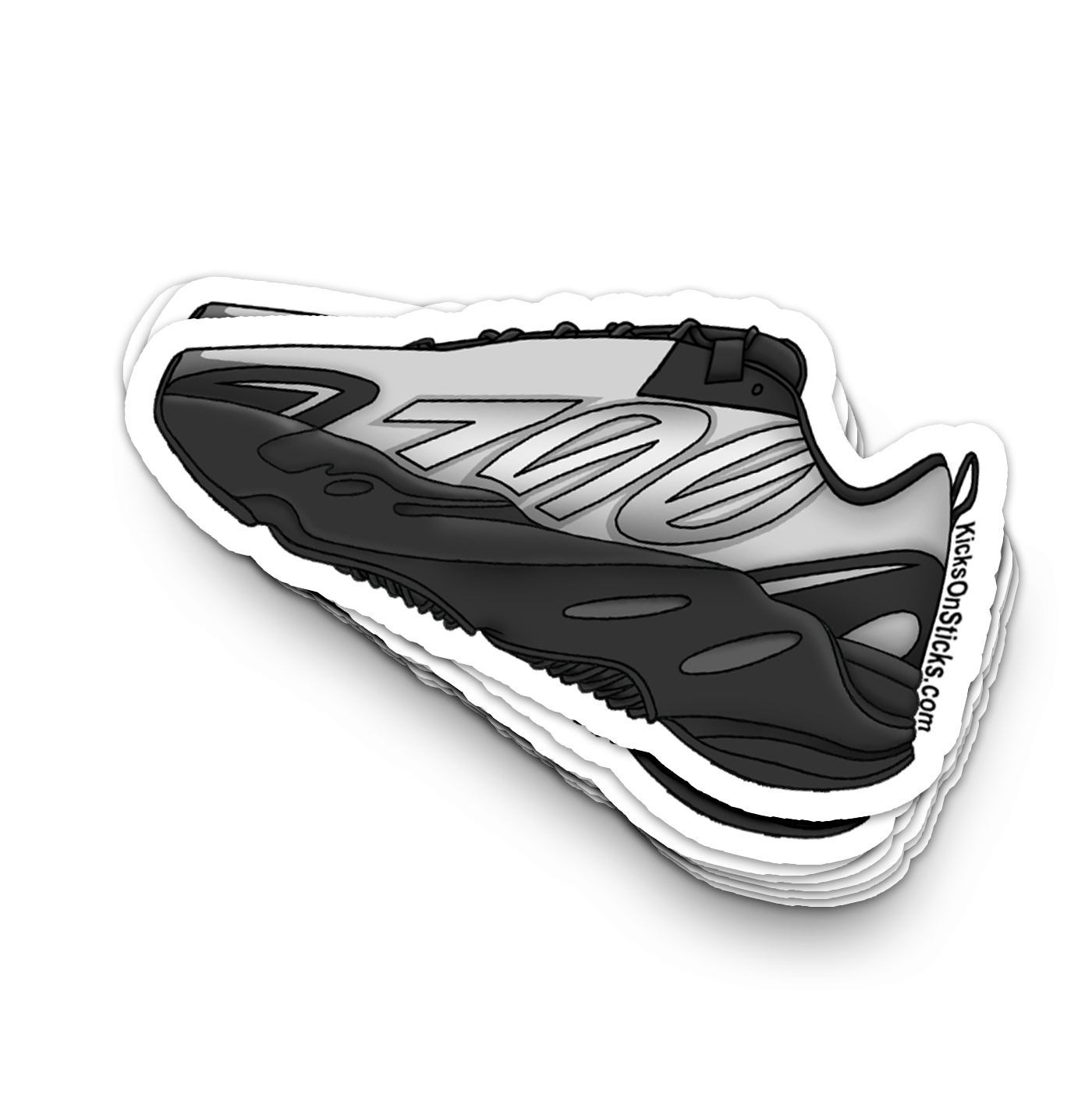 Yeezy 700 MNVN "Metallic" Sneaker Sticker