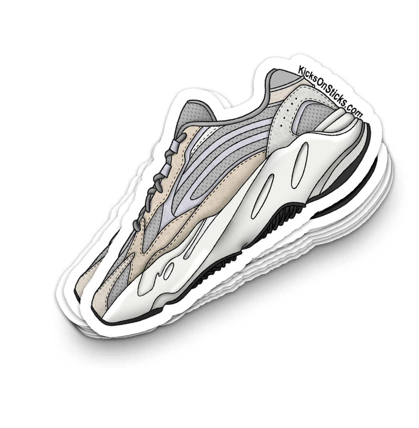 Yeezy 700 V2 "Cream" Sneaker Sticker