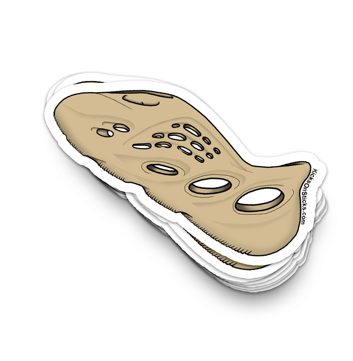 Yeezy Foam RNNR "Desert Sand" Sneaker Sticker