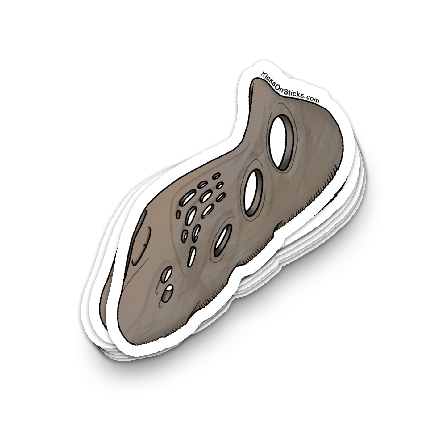 Yeezy Foam RNNR "Stone Sage" Sneaker Sticker