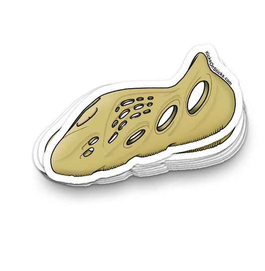 Yeezy Foam RNNR "Sulfur" Sneaker Sticker