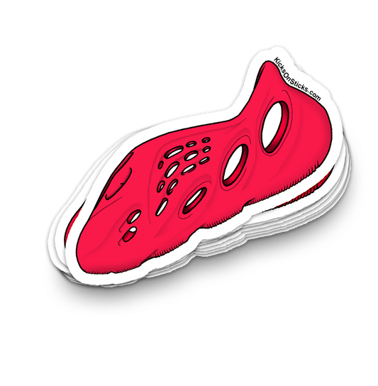 Yeezy Foam RNNR "Vermillion" Sneaker Sticker