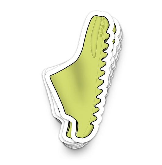 Yeezy Slide "Green Glow" Sneaker Sticker