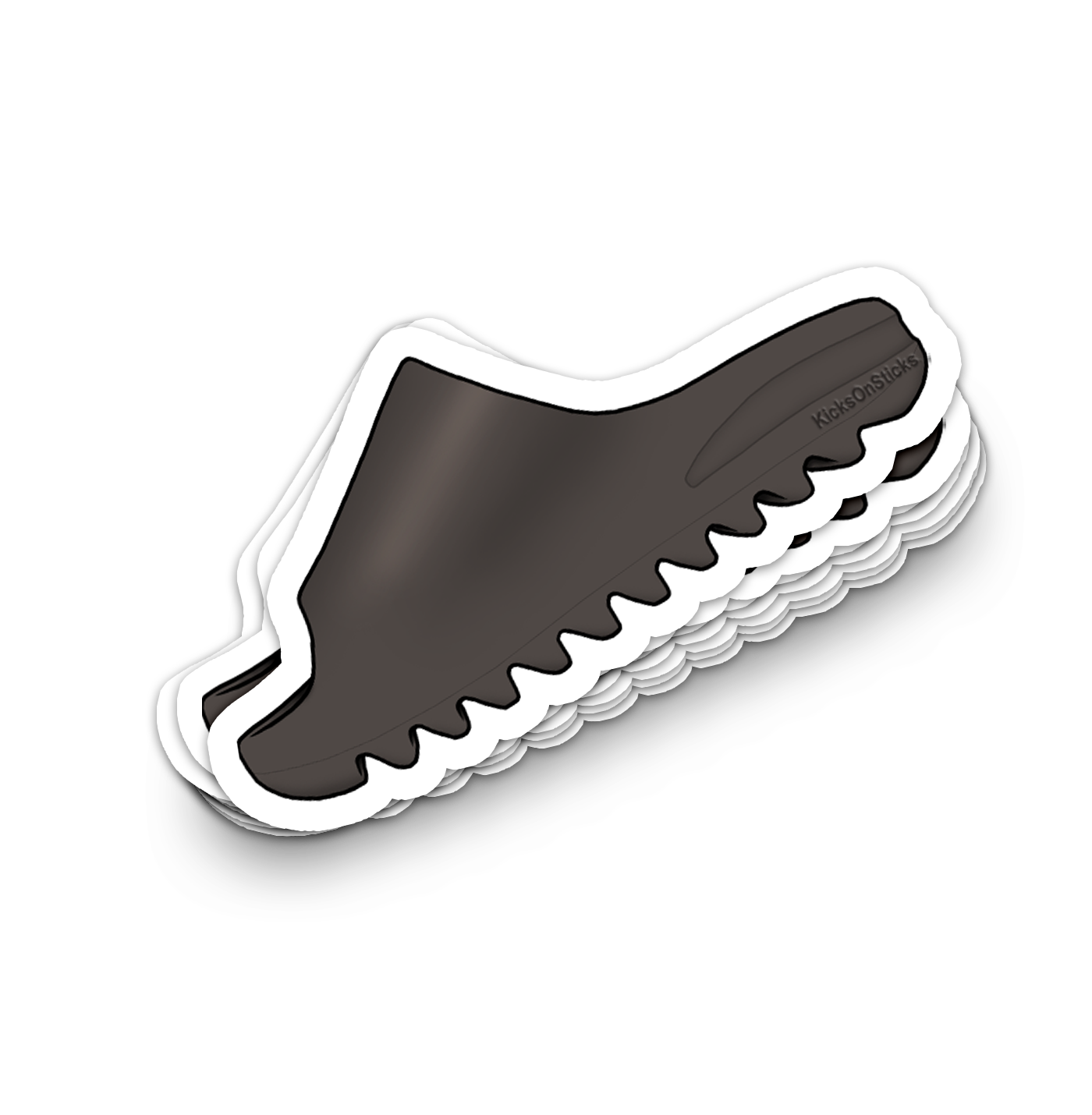 Yeezy Slide "Soot" Sneaker Sticker