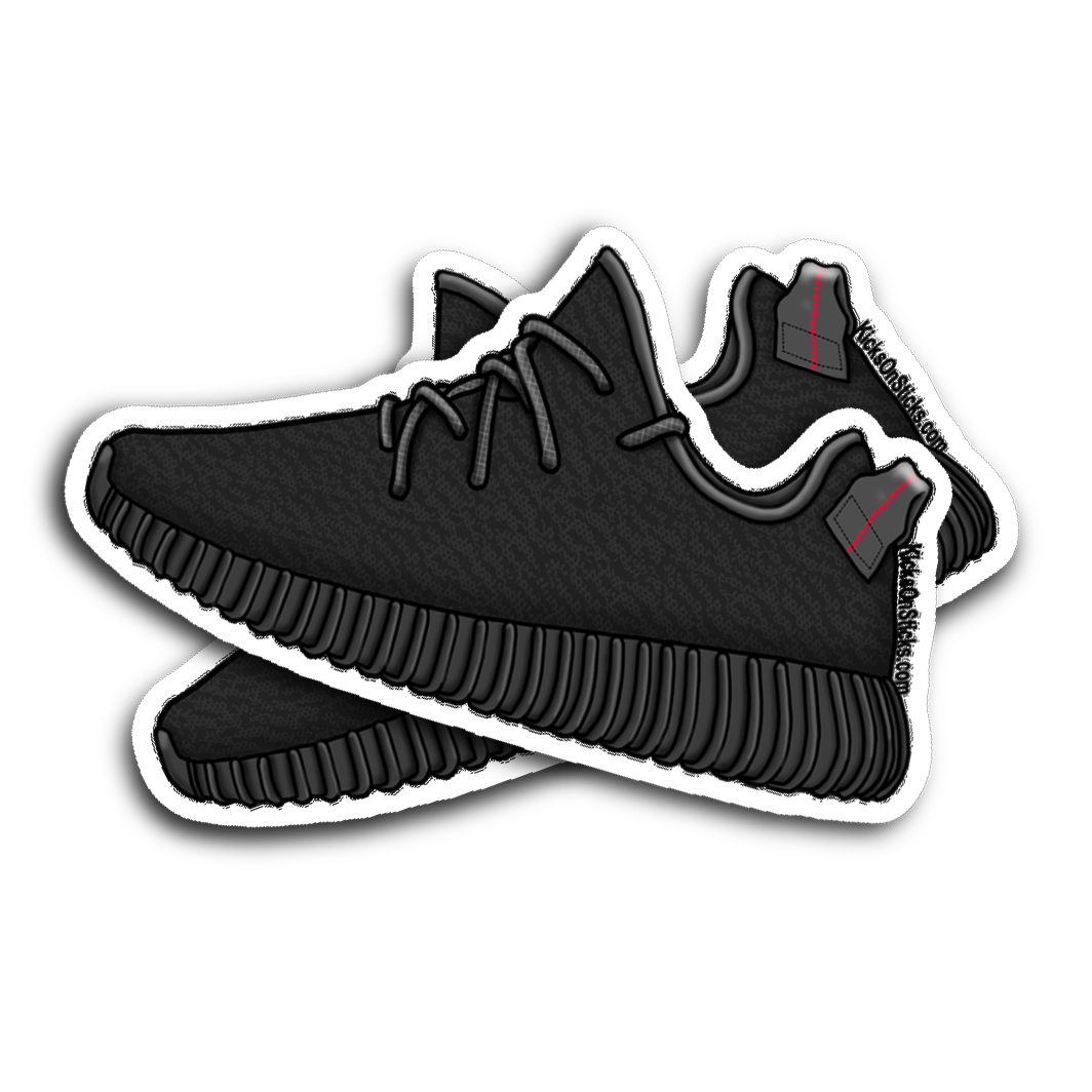 Yeezy 350 "Pirate Black" Sneaker Sticker