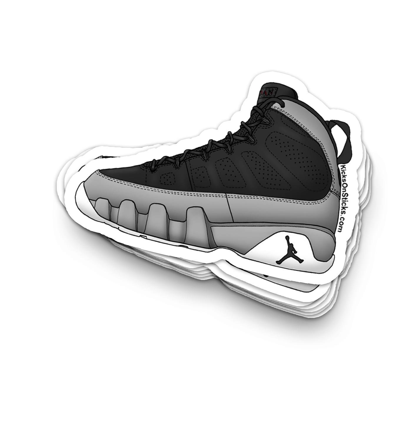 Jordan  9 "Particle Grey" Sneaker Sticker