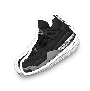 Jordan 4 "Black Canvas" Sneaker Sticker