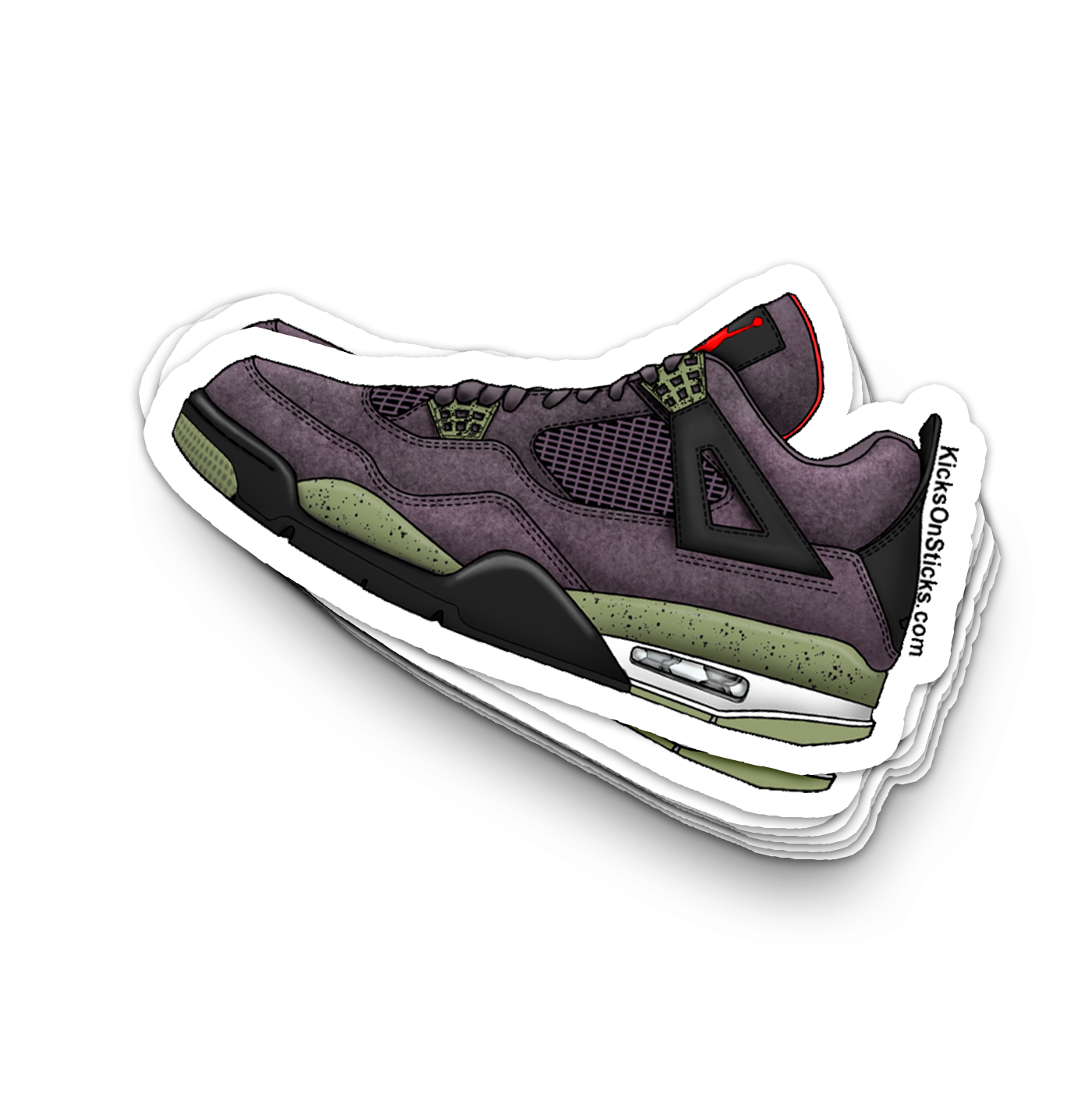 Jordan 4 "Canyon Purple" Sneaker Sticker